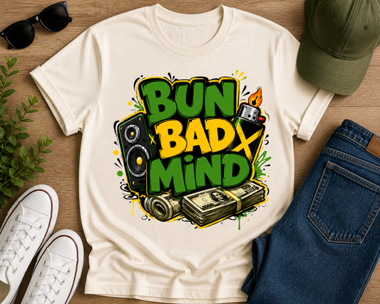 Bun Bad Mind – Bold Jamaican Street Art Design