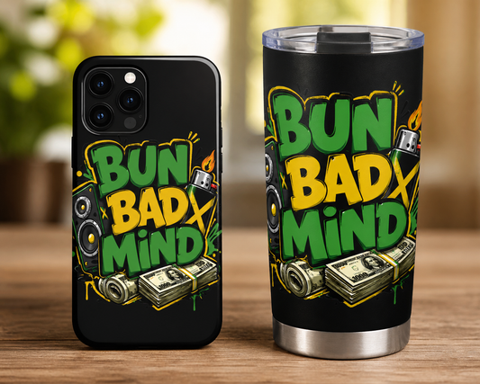 Bun Bad Mind – Bold Jamaican Street Art Design