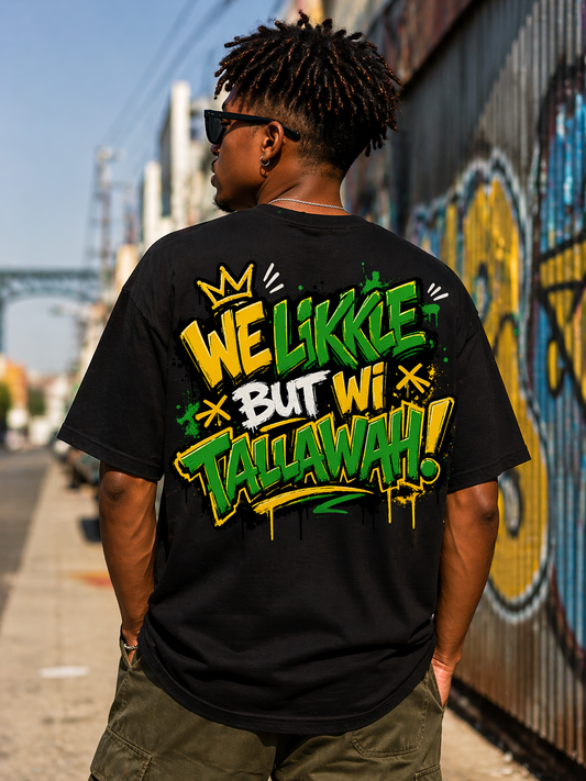 We Likkle But Wi Tallawah – Jamaican Graffiti Style PNG (HD Digital Download)
