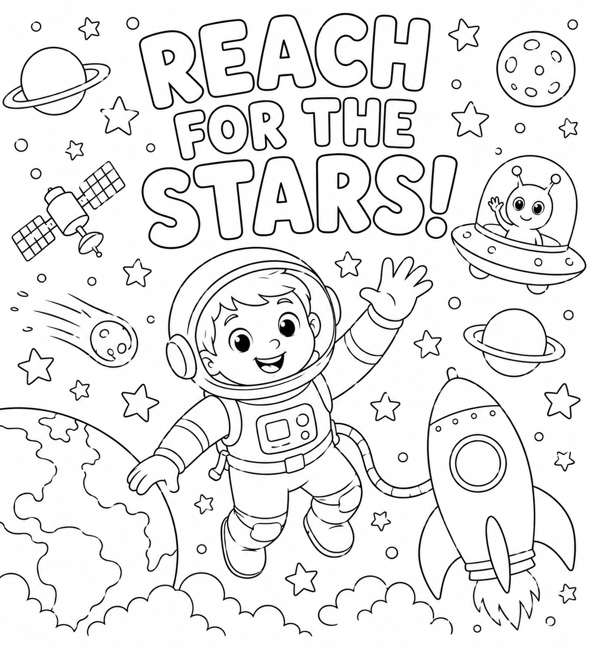 Cute & Happy Coloring Book 15 Adorable Coloring Pages for Creative Kids