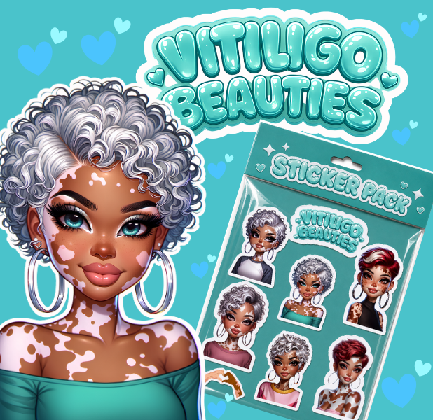 Vitiligo Beauties Digital Sticker Pack