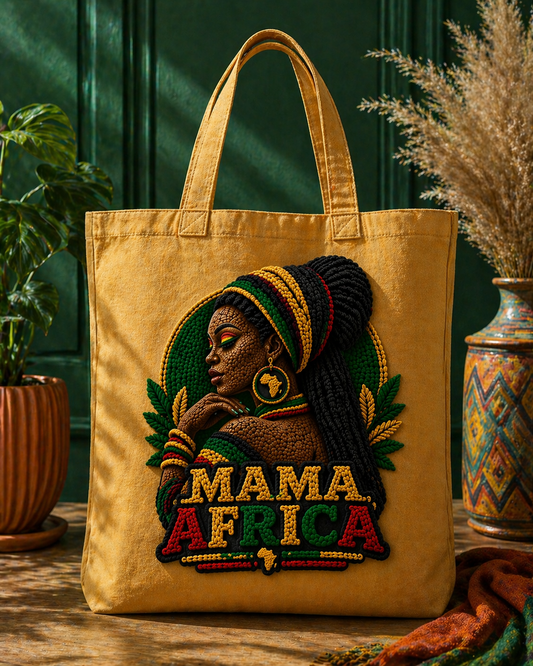 Mama Africa Crochet Art PNG | Bold Afrocentric Woman Design | High-Quality Digital Download